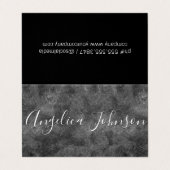 Gestuctuurde Grijs Visitekaartje (Buitenkant ongevouwen)