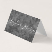 Gestuctuurde Grijs Visitekaartje (Voorkant)