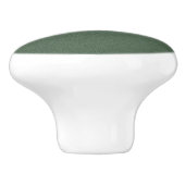 Gestuctuurde groene keramische knop voor kasten (Zijkant)