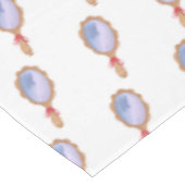 Gestuctuurde met de hand getekende bruidsspiegel tafelkleed (Gekanteld)