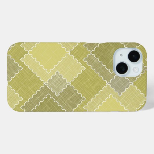 Gestuctuurde patchwork lapjes multikleurige patche Case-Mate iPhone case (Achterkant (horizontaal))