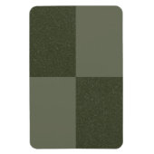 Gestuctuurde rastermosgroene magneet – Aanpasbaar (Verticaal)