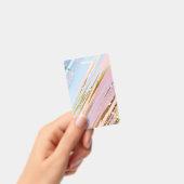 Gestuctuurde Roze Achtergrond Badge (Handheld)