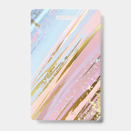 Gestuctuurde Roze Achtergrond Badge (Voorzijde)