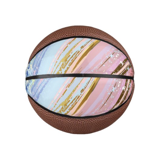 Gestuctuurde Roze Achtergrond Basketbal (Voorkant)