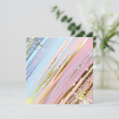 Gestuctuurde Roze Achtergrond Bedankkaart (Staand voorkant)