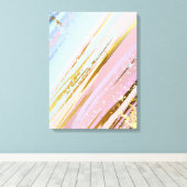 Gestuctuurde Roze Achtergrond Canvas Afdruk (Insitu (Houten vloer))