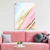 Gestuctuurde Roze Achtergrond Canvas Afdruk (Insitu (Woonkamer))