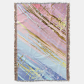 Gestuctuurde Roze Achtergrond Deken (Voorkant Verticaal)