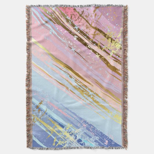 Gestuctuurde Roze Achtergrond Deken (Voorkant Verticaal)