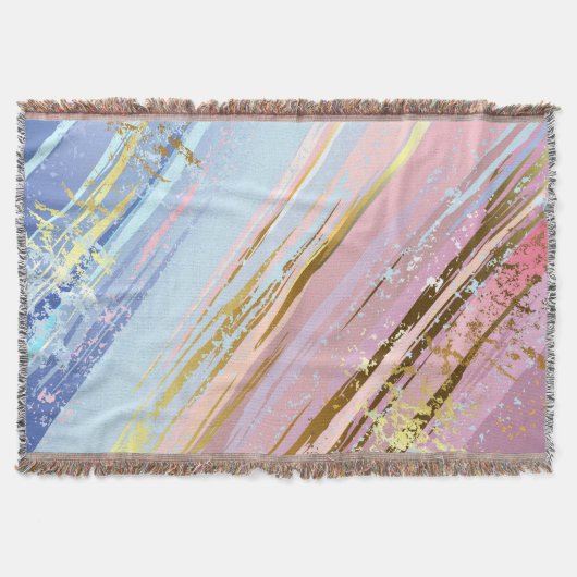Gestuctuurde Roze Achtergrond Deken (Voorkant)