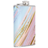 Gestuctuurde roze achtergrond heupfles (Rechts)