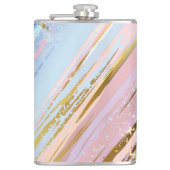 Gestuctuurde roze achtergrond heupfles (Voorkant)