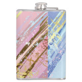 Gestuctuurde roze achtergrond heupfles (Achterkant)