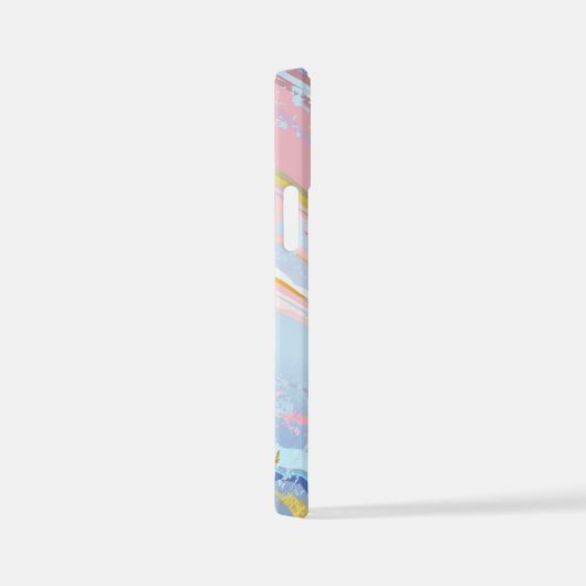 Gestuctuurde Roze Achtergrond iPhone Hoesje (Rechterkant)