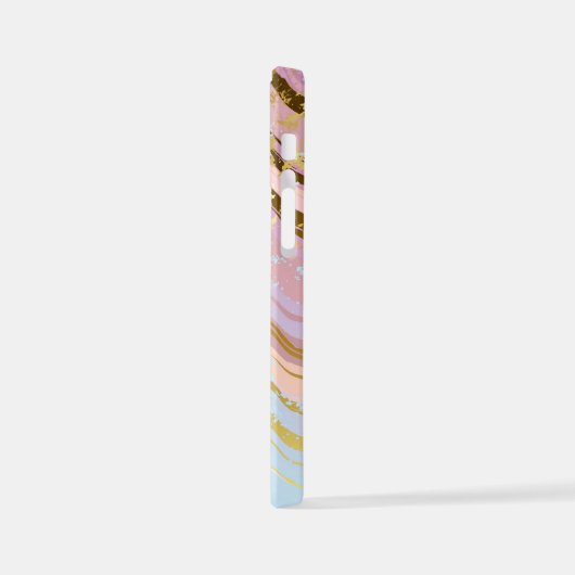 Gestuctuurde Roze Achtergrond iPhone Hoesje (Linkerkant)