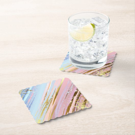 Gestuctuurde Roze Achtergrond Kartonnen Onderzetters (Insitu)