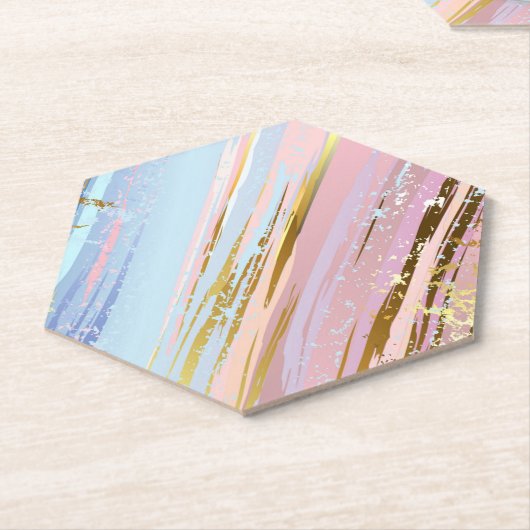 Gestuctuurde Roze Achtergrond Kartonnen Onderzetters (Schuin)