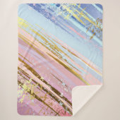 Gestuctuurde Roze Achtergrond Sherpa Deken (Voorkant)