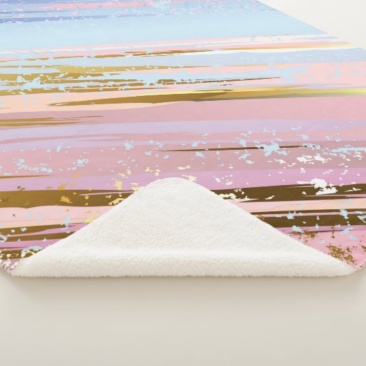 Gestuctuurde Roze Achtergrond Sherpa Deken (3/4)