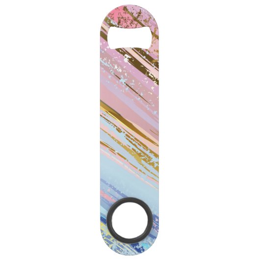 Gestuctuurde Roze Achtergrond Speed Flessenopener (Achterkant)