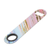 Gestuctuurde Roze Achtergrond Speed Flessenopener (Achterkant Gekanteld)