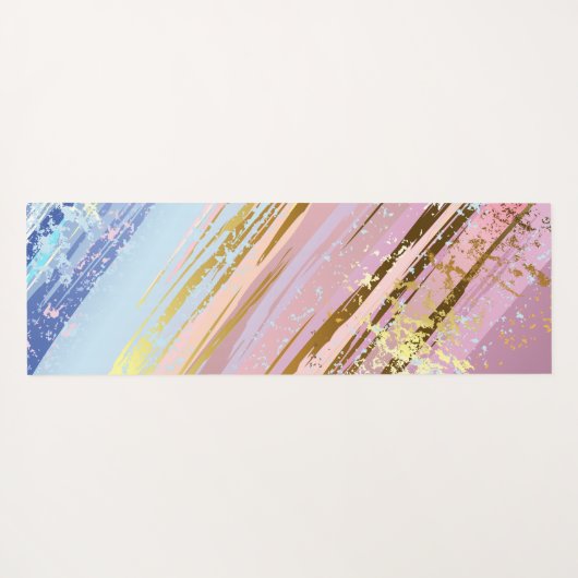 Gestuctuurde Roze Achtergrond Yogamat (Achterkant (horizontaal))