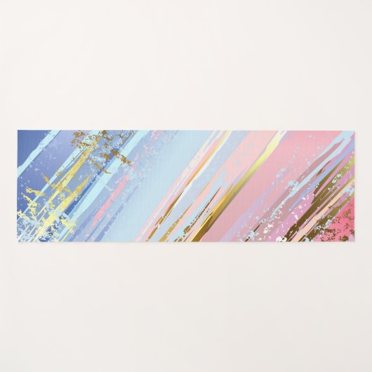 Gestuctuurde Roze Achtergrond Yogamat (Voorkant (horizontaal))