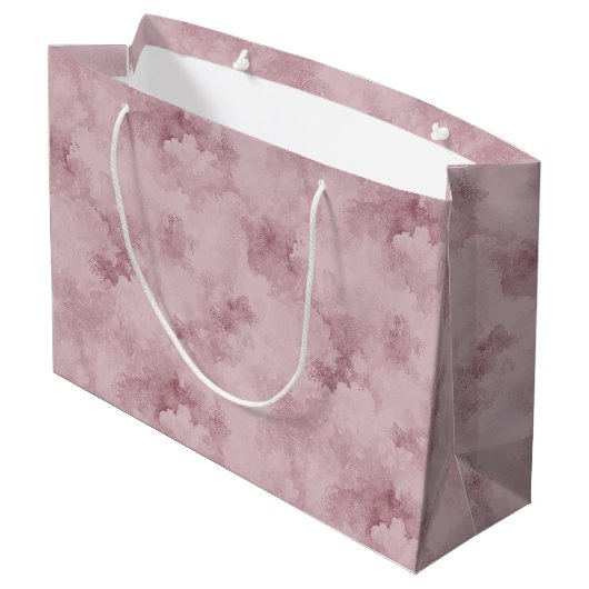 Gestuctuurde Roze Grote Cadeautas (Achterkant Gekanteld)
