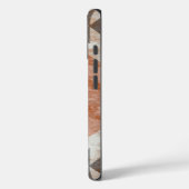 Gestuctuurde Terracotta Bruin Case-Mate iPhone Case (Achterkant / Links)