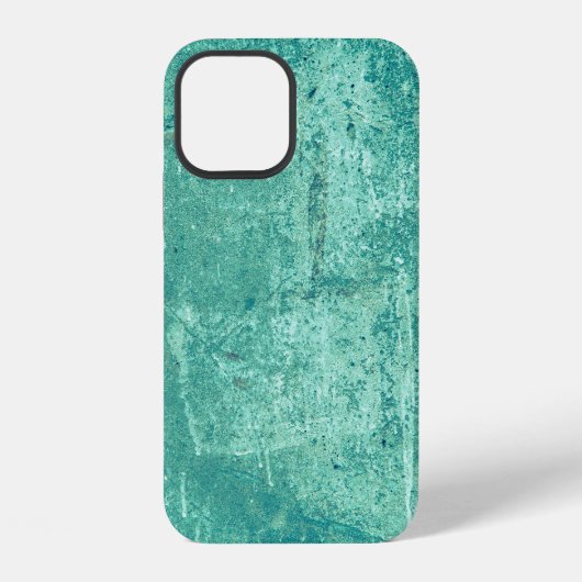 Gestuctuurde vintage gestreepte blauwe muur. Achte iPhone Hoesje (Achterkant)