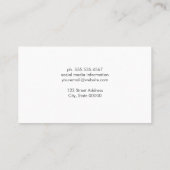 Gestuctuurde Zwarte Muur Visitekaartje (Achterkant)