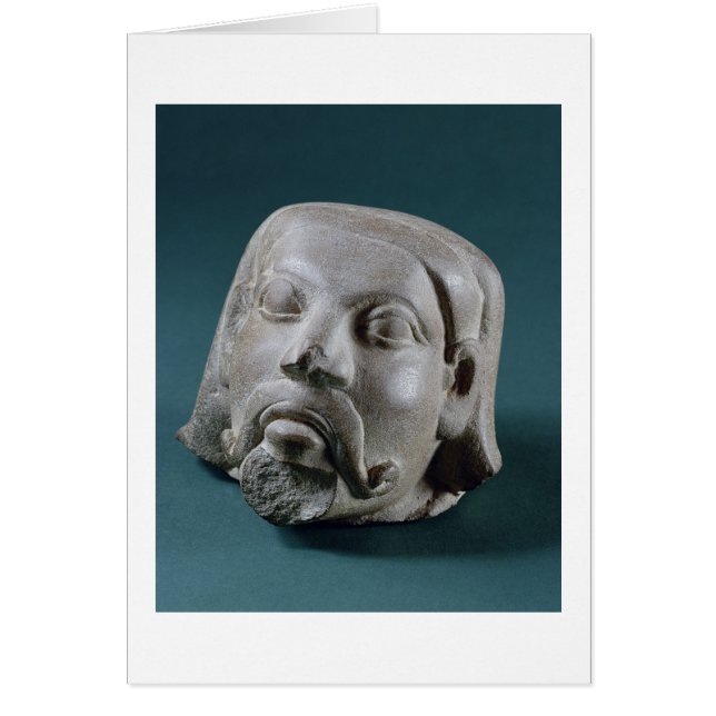 Gestuffte zandsteenkop van een buitenlander, Sarna (Voorkant)