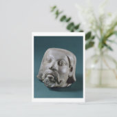 Gestuffte zandsteenkop van een buitenlander, Sarna Briefkaart (Staand voorkant)