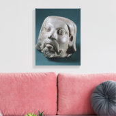 Gestuffte zandsteenkop van een buitenlander, Sarna Canvas Afdruk (Insitu (Woonkamer))