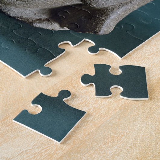 Gestuffte zandsteenkop van een buitenlander, Sarna Legpuzzel (Zijkant)