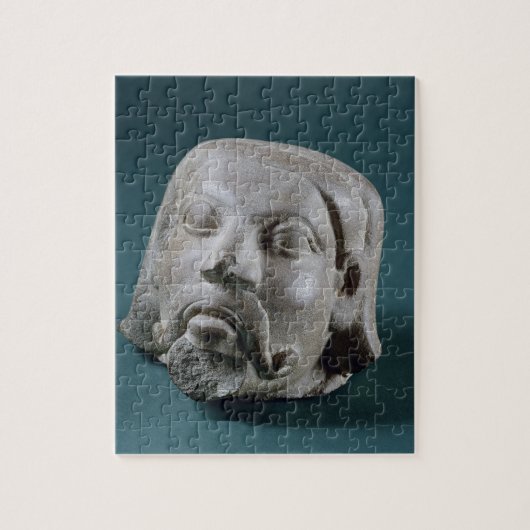 Gestuffte zandsteenkop van een buitenlander, Sarna Legpuzzel (Verticaal)