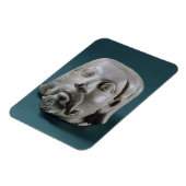 Gestuffte zandsteenkop van een buitenlander, Sarna Magneet (Linkerzijde)