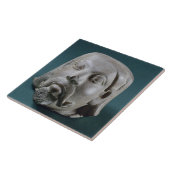 Gestuffte zandsteenkop van een buitenlander, Sarna Tegeltje (Zijkant)