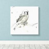 Gestural Bird Study Canvas Afdruk (Insitu (Houten vloer))