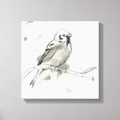 Gestural Bird Study Canvas Afdruk (Voorkant)