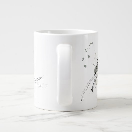 Gestural Bird Study Grote Koffiekop (Achterkant)