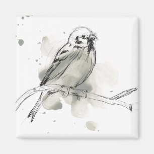 Gestural Bird Study Magneet