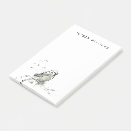 Gestural Bird Study Post-it® Notes (Schuin)