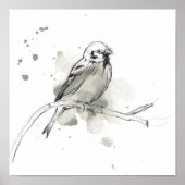 Gestural Bird Study Poster (Voorkant)