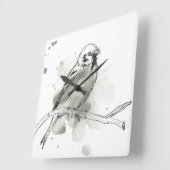 Gestural Bird Study Vierkante Klok (Hoek)