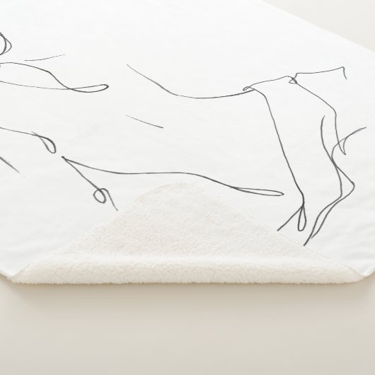 Gesturale contour sherpa deken (3/4)