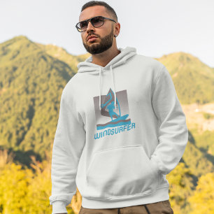 Gestylde windsurfer hoodie
