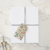 gestyled floral/spring vlinder cadeaulabel (Met Touw)