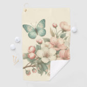  gestyled floral/spring vlinder golfhanddoek (Insitu)